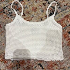 White Crochet Women’s Top